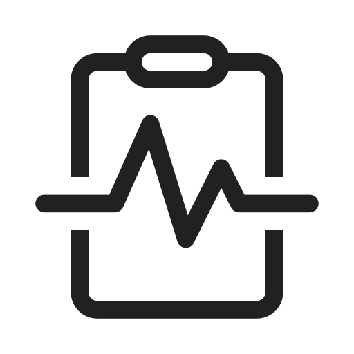 Ic, fluent, clipboard, pulse, regular icon