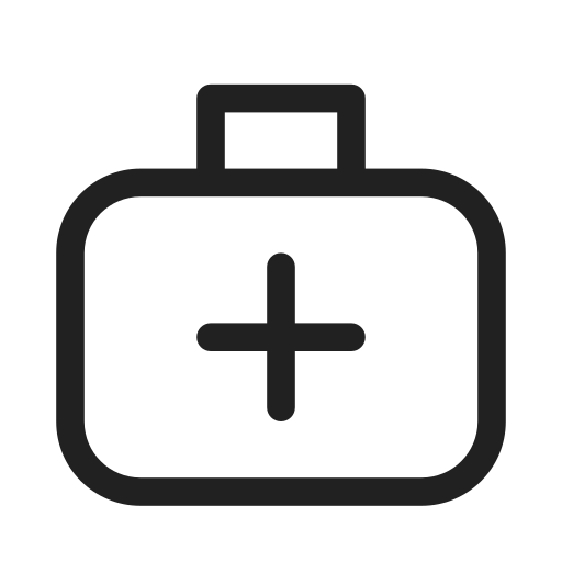 Ic, fluent, briefcase, medical, regular icon