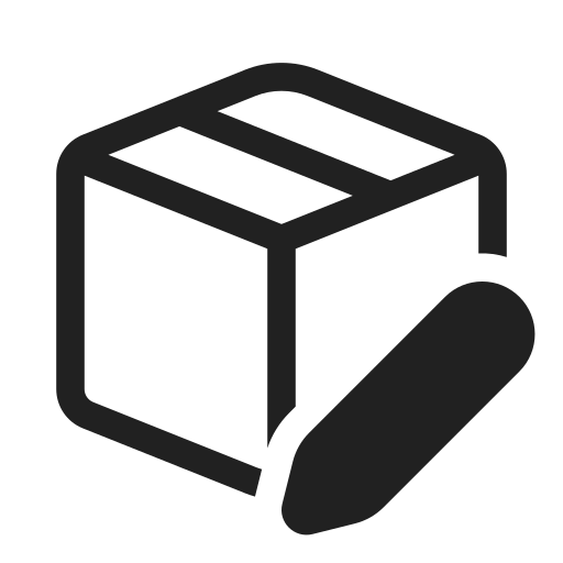 Ic, fluent, box, edit, regular icon