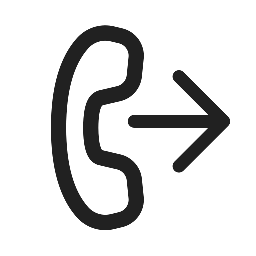 Ic, fluent, call, forward, regular icon