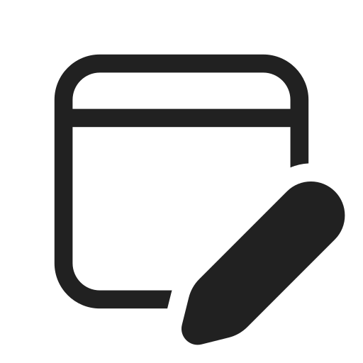 Ic, fluent, calendar, edit, regular icon