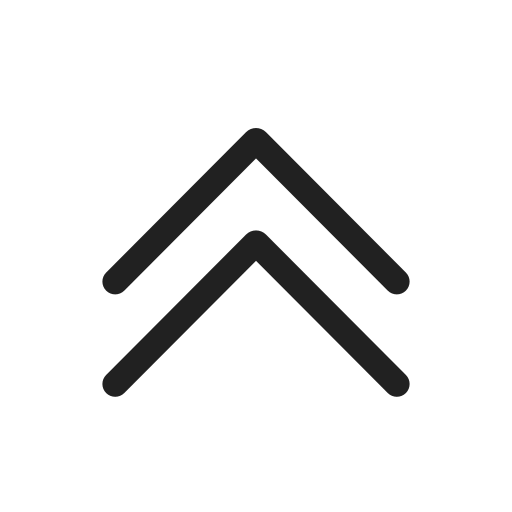 Ic, fluent, chevron, double, up, regular icon