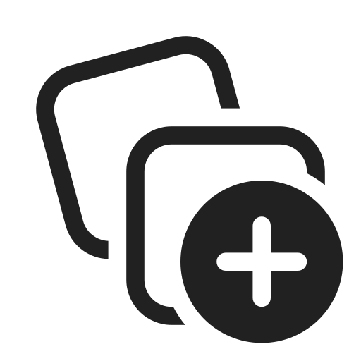 Ic, fluent, collections, add, regular icon