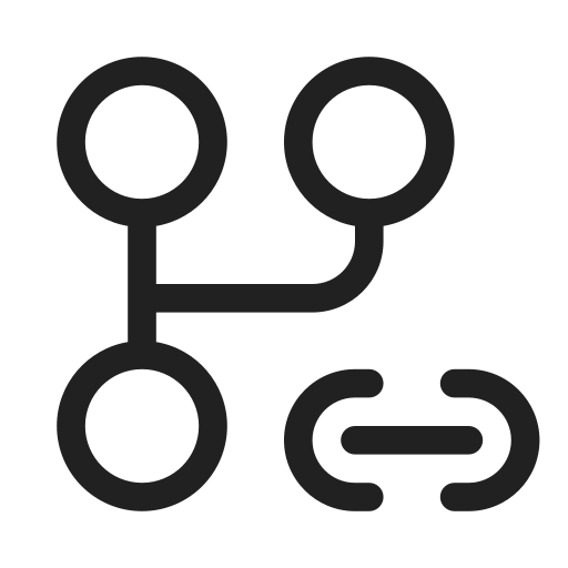 Ic, fluent, branch, fork, link, regular icon