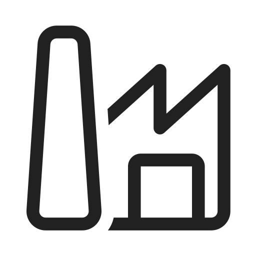 Ic, fluent, building, factory, regular icon