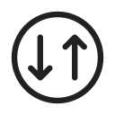 Ic,Fluent,Arrow,Circle,Down,Up,Regular