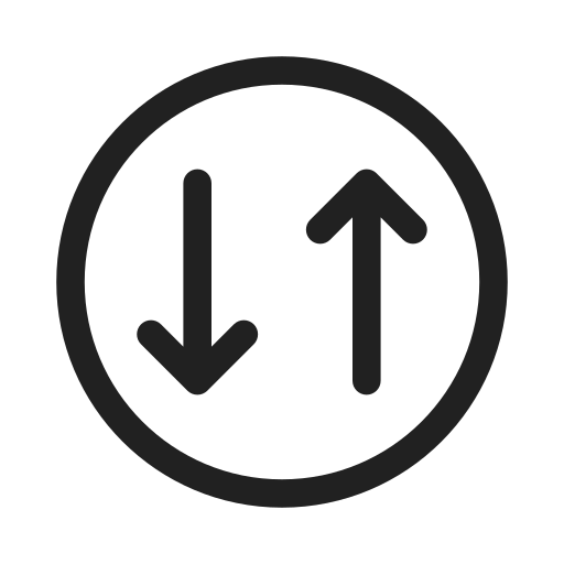 Ic, fluent, arrow, circle, down, up, regular icon
