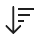 Ic,Fluent,Arrow,Sort,Down,Line,Regular