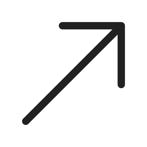 Ic, fluent, arrow, up, right, regular icon