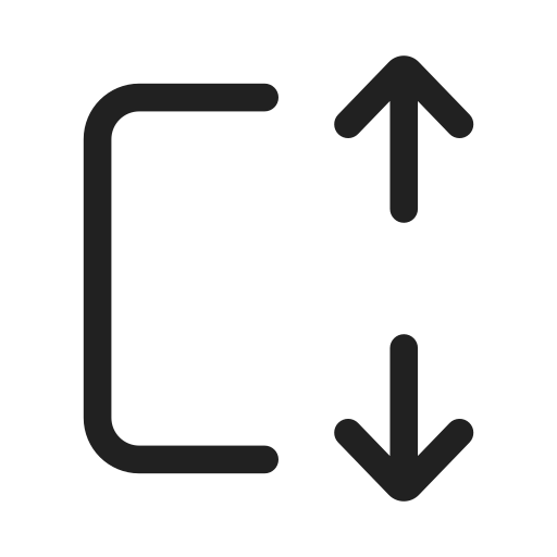 Ic, fluent, arrow, autofit, height, regular icon