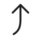 Ic,Fluent,Arrow,Curve,Up,Right,Regular