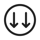 Ic,Fluent,Arrow,Circle,Down,Double,Regular