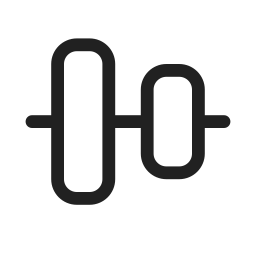 Ic, fluent, align, center, horizontal, regular icon