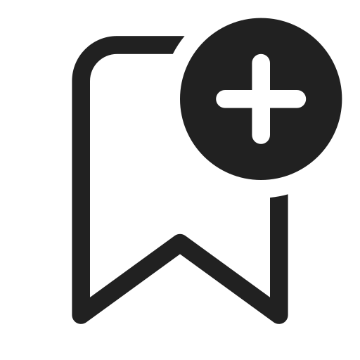 Ic, fluent, bookmark, add, regular icon