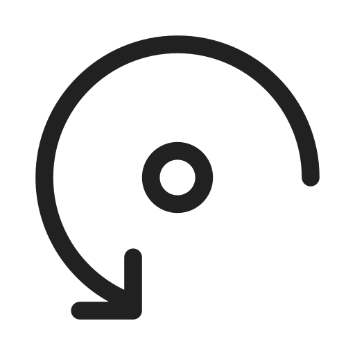 Ic, fluent, arrow, rotate, counterclockwise, regular icon