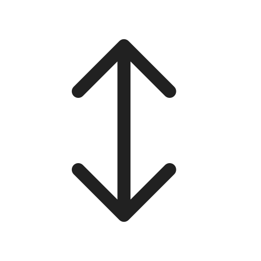 Ic, fluent, arrow, bidirectional, up, down, regular icon