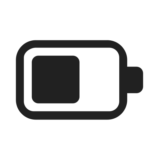 Ic, fluent, battery, regular icon