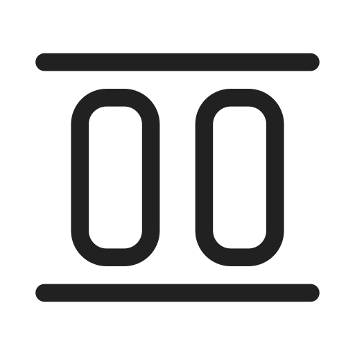 Ic, fluent, align, stretch, vertical, regular icon