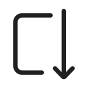 Ic,Fluent,Arrow,Autofit,Down,Regular