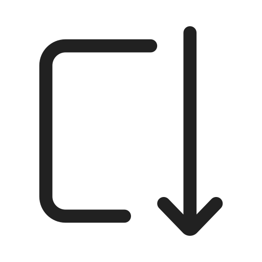 Ic, fluent, arrow, autofit, down, regular icon