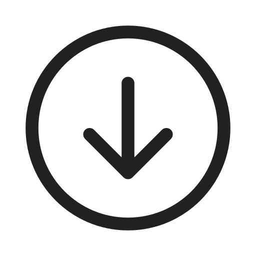 Ic, fluent, arrow, circle, down, regular icon