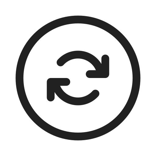 Ic, fluent, arrow, sync, circle, regular icon