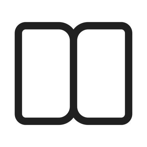 Ic, fluent, book, open, regular icon