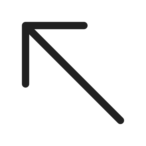 Ic, fluent, arrow, up, left, regular icon
