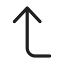 Ic,Fluent,Arrow,Enter,Up,Regular
