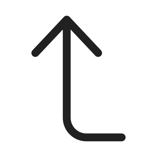 Ic, fluent, arrow, enter, up, regular icon