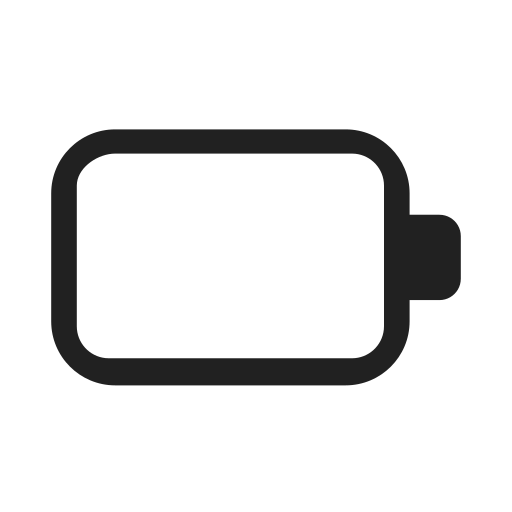 Ic, fluent, battery, 0, regular icon
