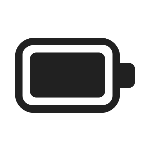Ic, fluent, battery, full, regular icon