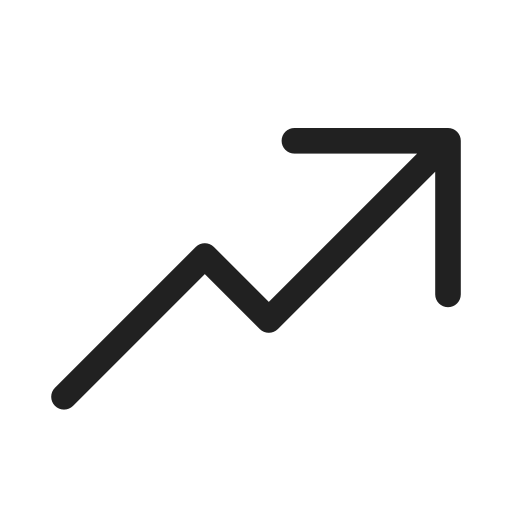 Ic, fluent, arrow, trending, regular icon