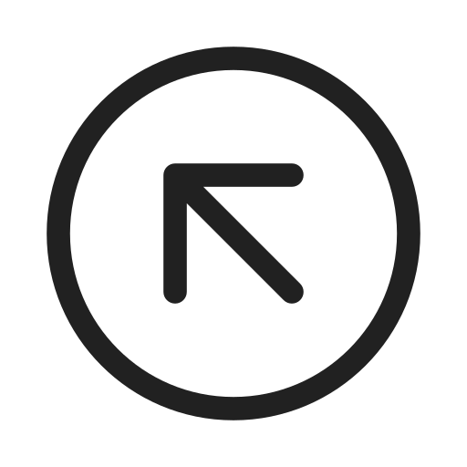 Ic, fluent, arrow, circle, up, left, regular icon