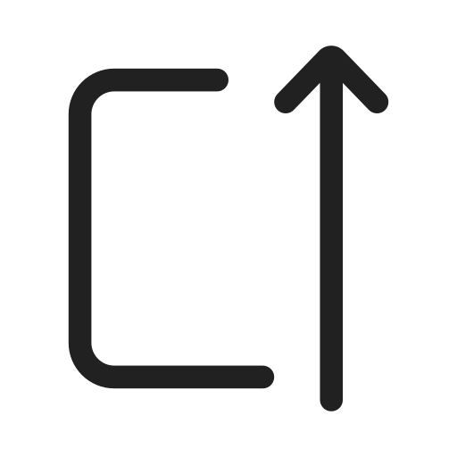 Ic, fluent, arrow, autofit, up, regular icon