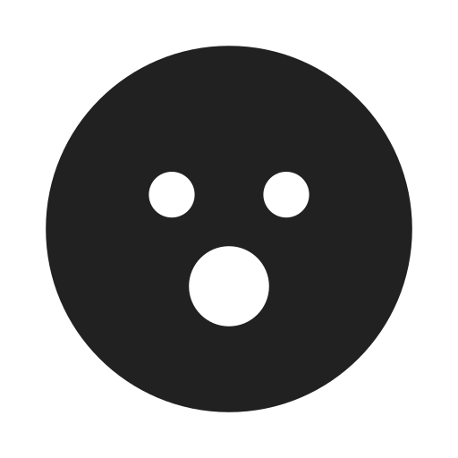 Ic, fluent, emoji, surprise, filled icon