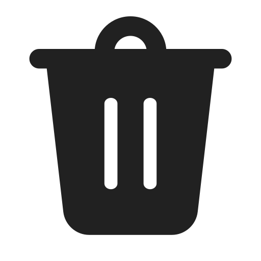 Ic, fluent, delete, filled icon