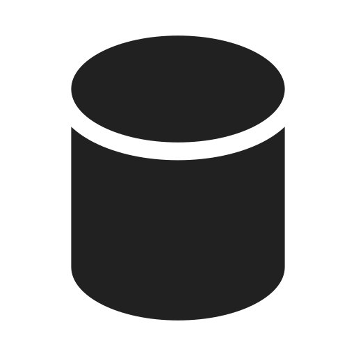 Ic, fluent, database, filled icon