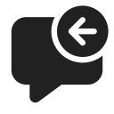 Ic,Fluent,Comment,Arrow,Left,Filled ok 