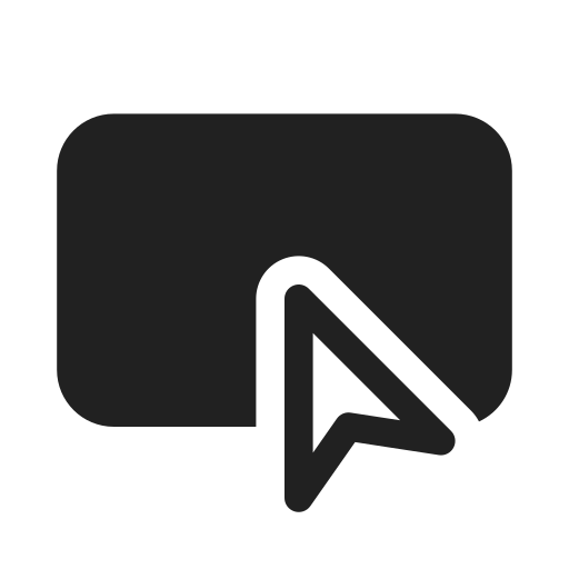 Ic, fluent, cursor, hover, filled icon