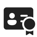 Ic,Fluent,Contact,Card,Ribbon,Filled ok 