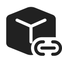 Ic,Fluent,Cube,Link,Filled