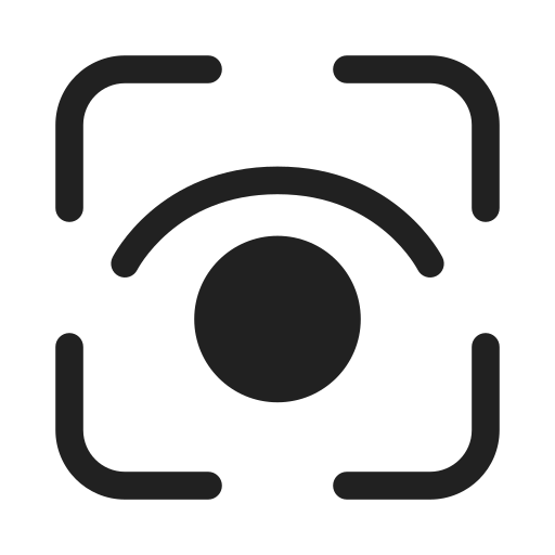Ic, fluent, eye, tracking, on, filled icon