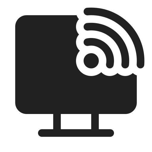 Ic, fluent, desktop, signal, filled icon