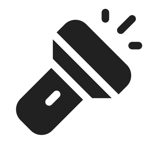Ic, fluent, flashlight, filled icon
