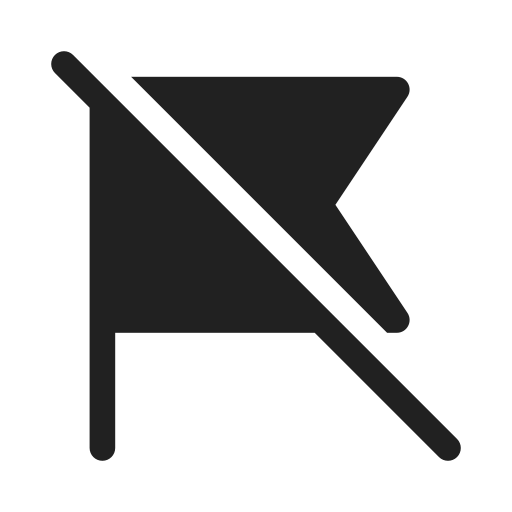 Ic, fluent, flag, off, filled icon