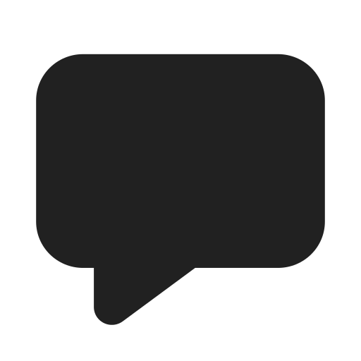 Ic, fluent, comment, filled icon