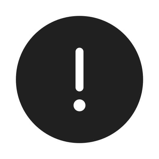 Ic, fluent, error, circle, filled icon