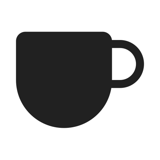 Ic, fluent, drink, coffee, filled icon