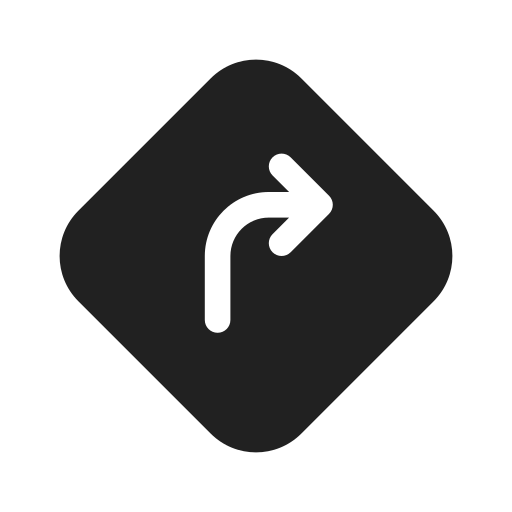 Ic, fluent, directions, filled icon